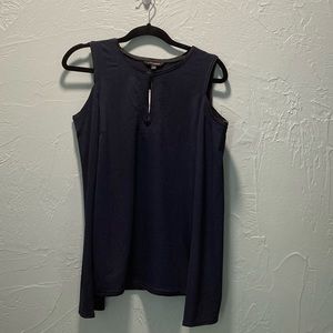 NWT Banana Republic 
Blue S Top
Cold Shoulder Sleeves